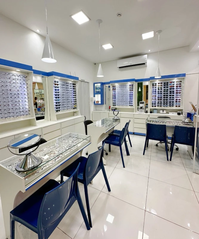 Interior da Ótica Olhos do Bem em Barueri